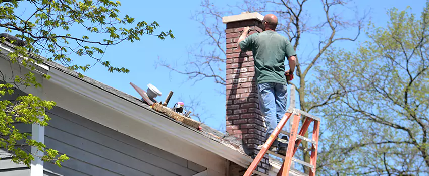 Vinyl and PVC Chimney Flashing Installation in Kankakee, IL