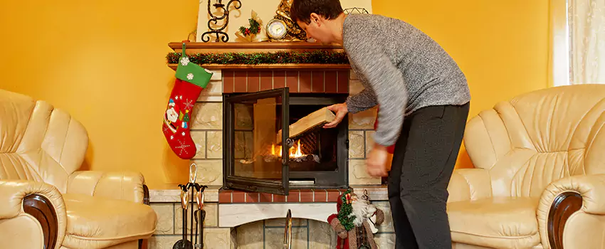 Rusted Metal Fireplace Restoration in Kankakee, Illinois